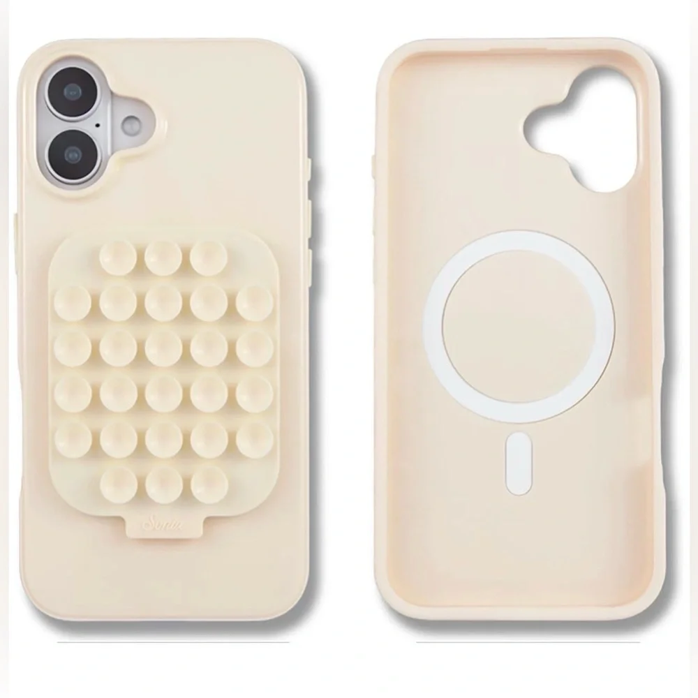 Sonix Case for iPhone 16 Plus Magnetic Suction Mount Cream New In Box Free Ship!